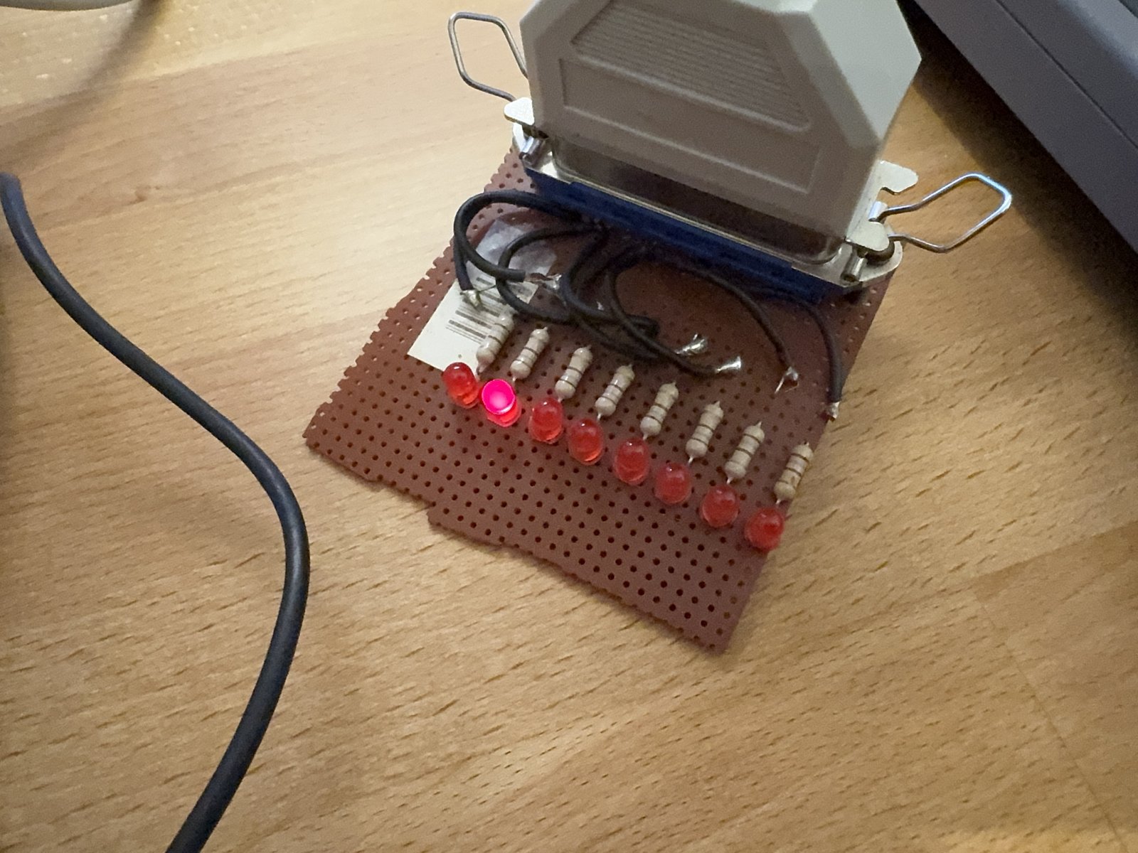 POST code 02H on the LPT board
