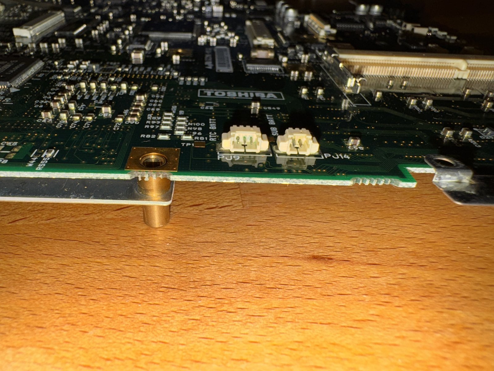 The cleaned battery connectors