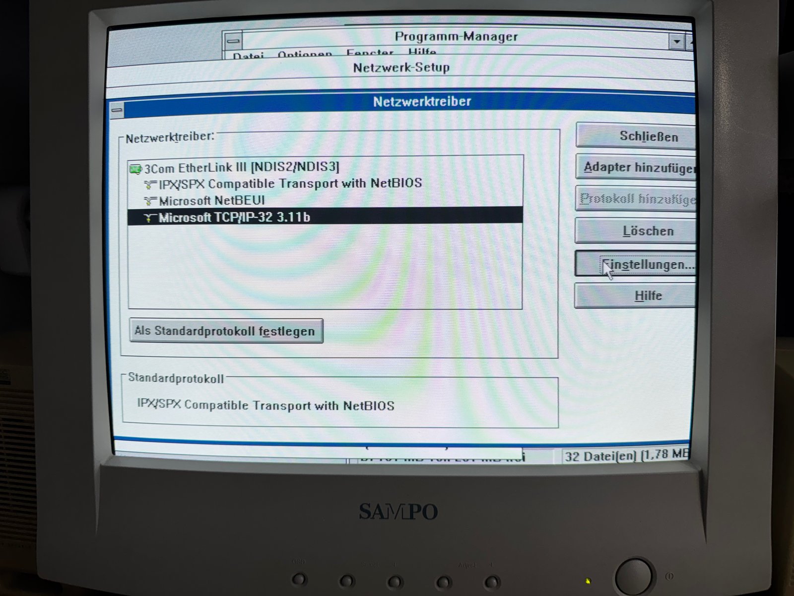 The 3Com EtherLink III with Microsoft TCP/IP-32 3.11b