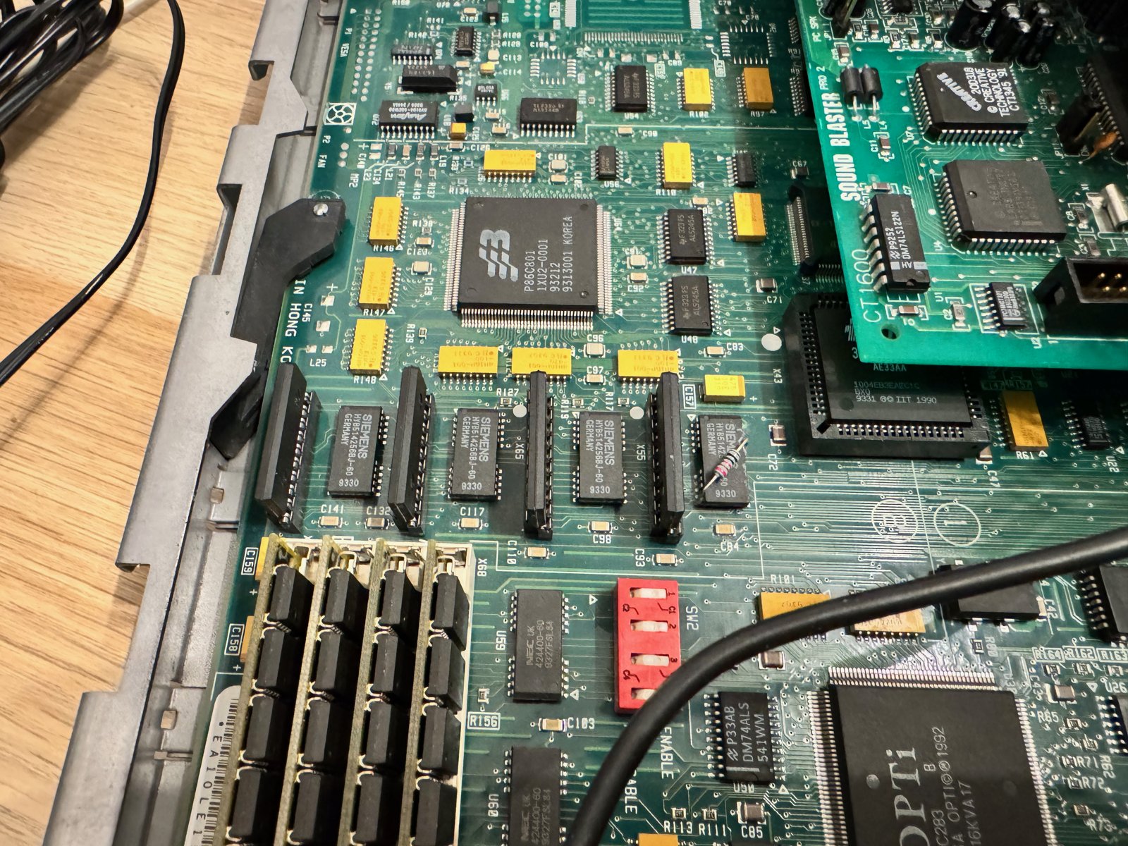 HP Vectra 386/33N graphics memory upgrade to 1MB