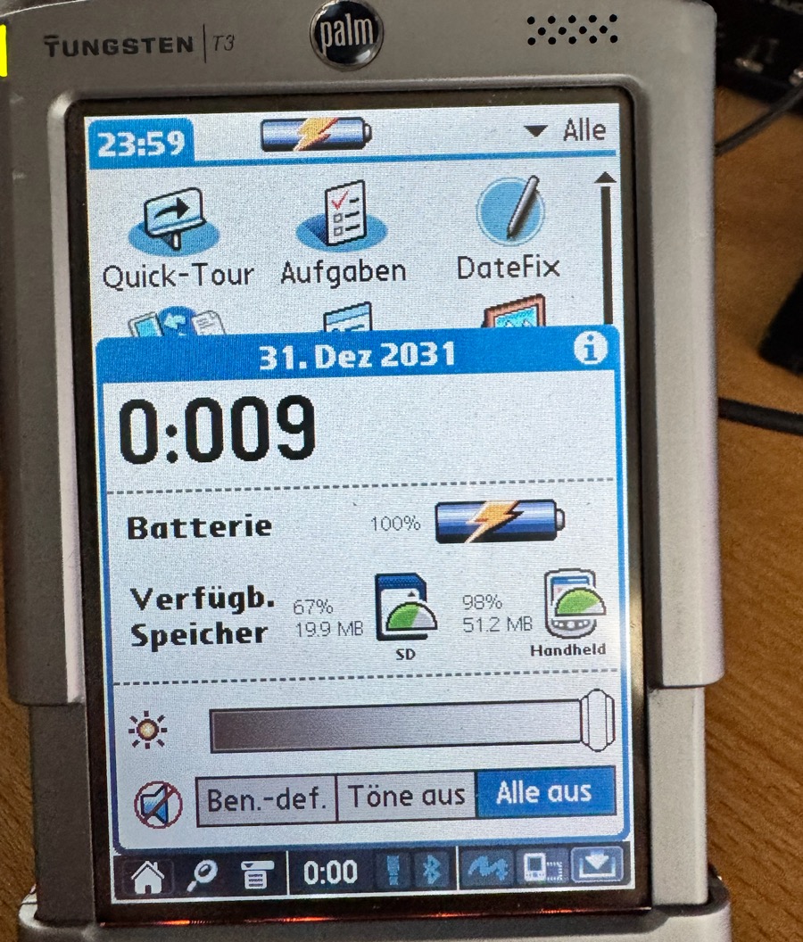 The Control Center right after 23:59:59 → 0:00: 