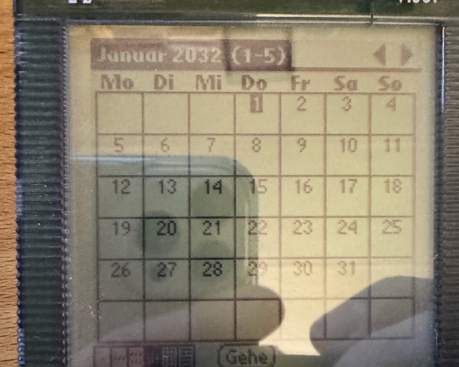Month view: 