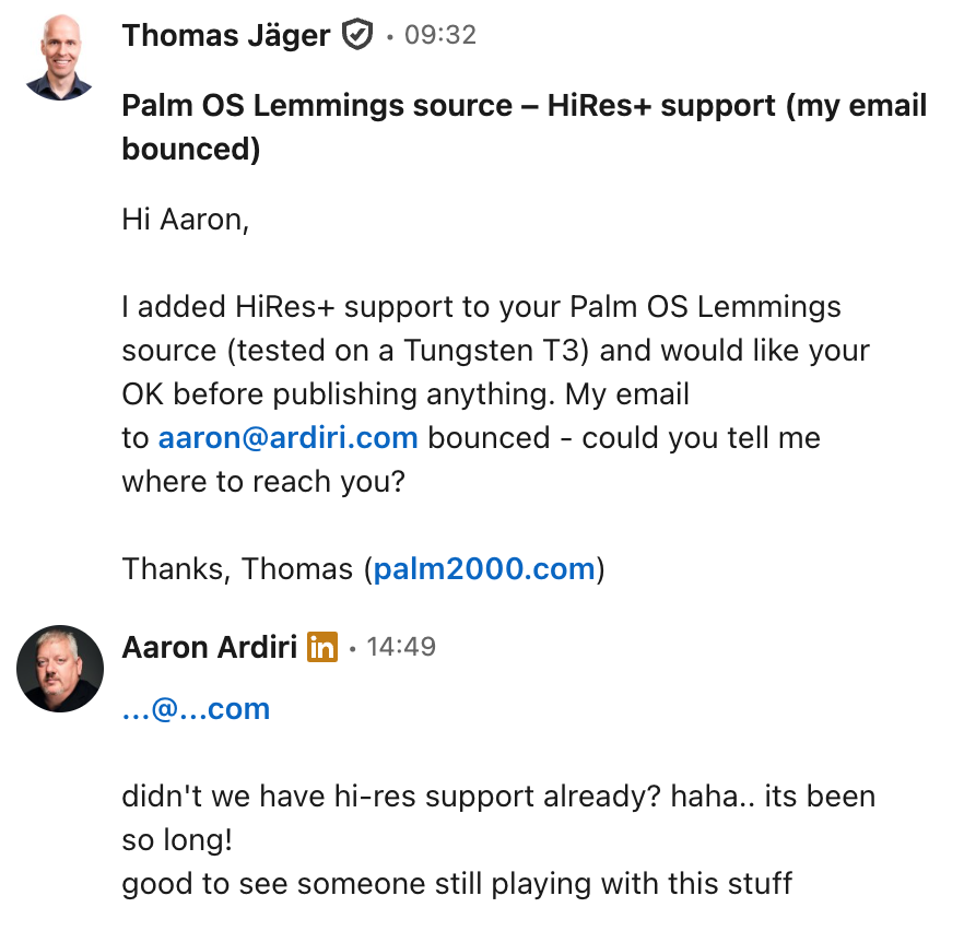 “f*ck you palm :P” – The story behind Lemmings for Palm OS